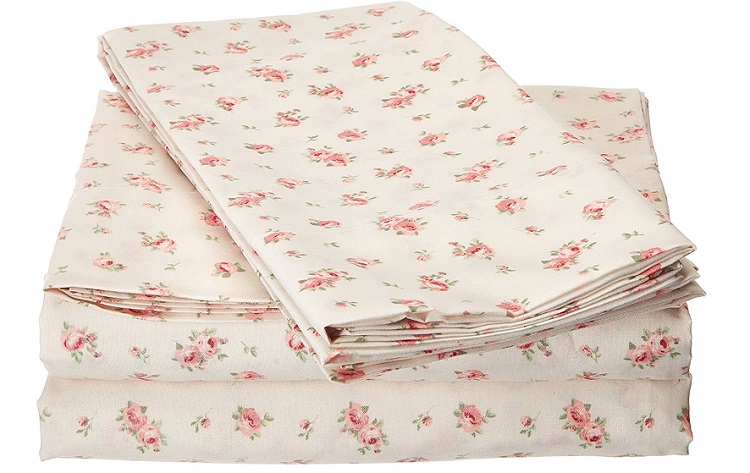 Amrapur Rose Printed Bed Sheet Set