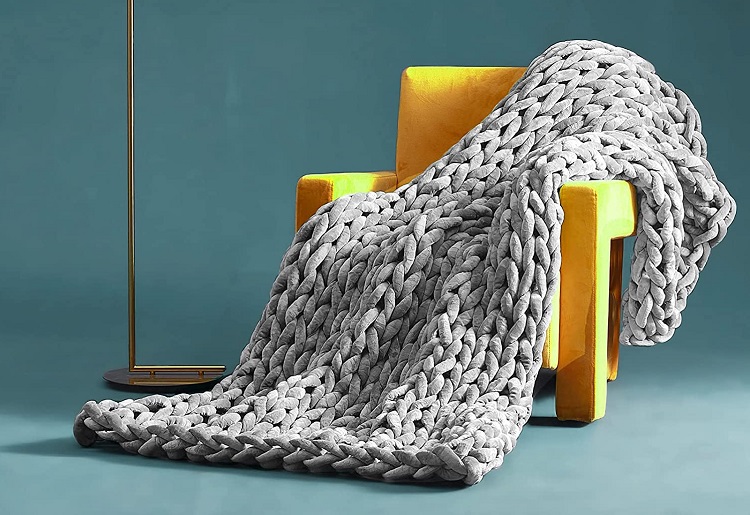 YnM Knitted Weighted Blanket