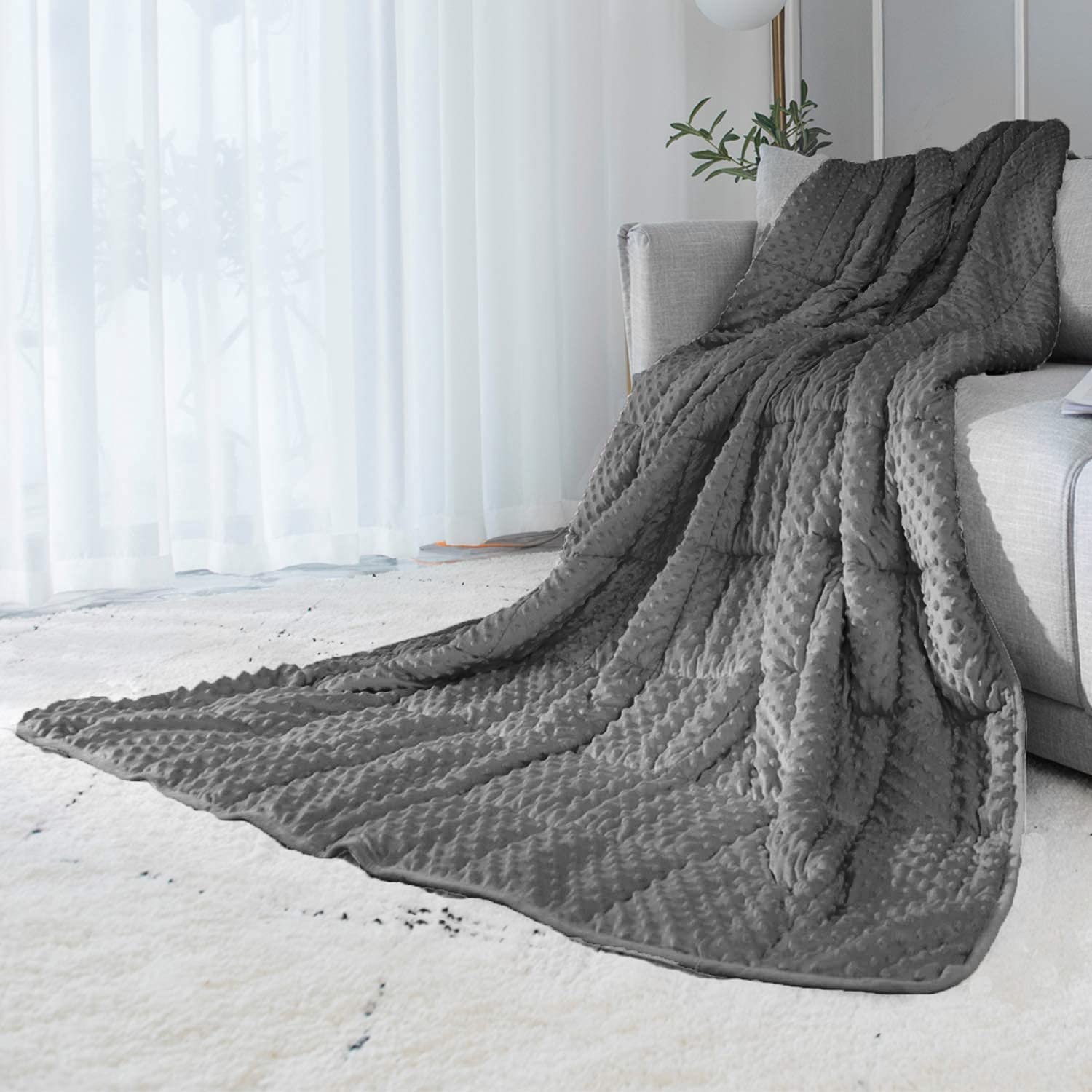 ALANSMA Reversible Weighted Blanket for All Season