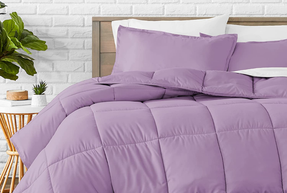 Bare Home Lavender Comforter: Best for Accent and Colorcloud-like