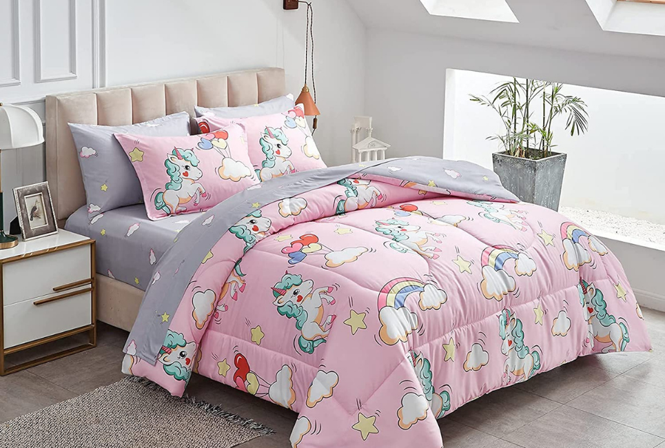 Unicorn Pink Comforter Set