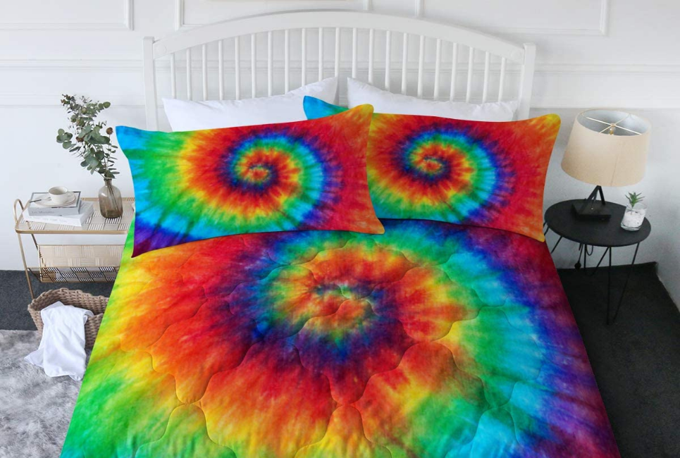 Hypnotic Rainbow Comforter