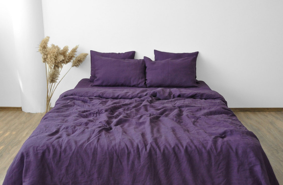true things linen purple comforter
